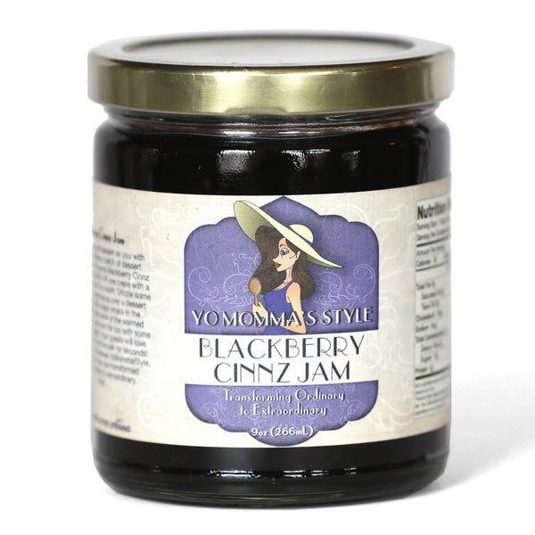 Yo Momma's Style Blackberry Cinnz Jam 9 0z.