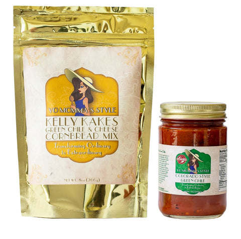 Medium Colorado Style Green Chile and Kelly Kakes Pack